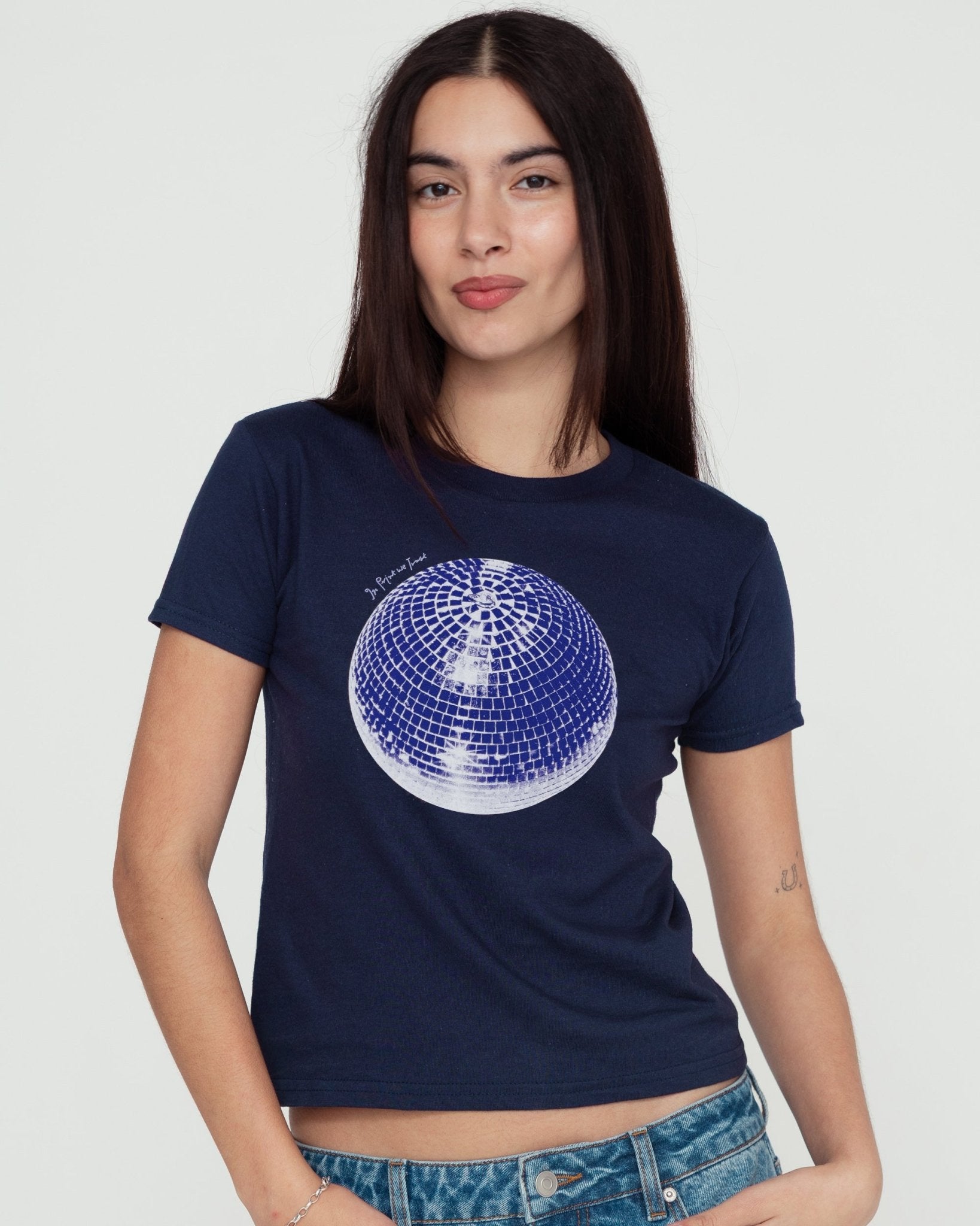 studio 54 navy baby tee