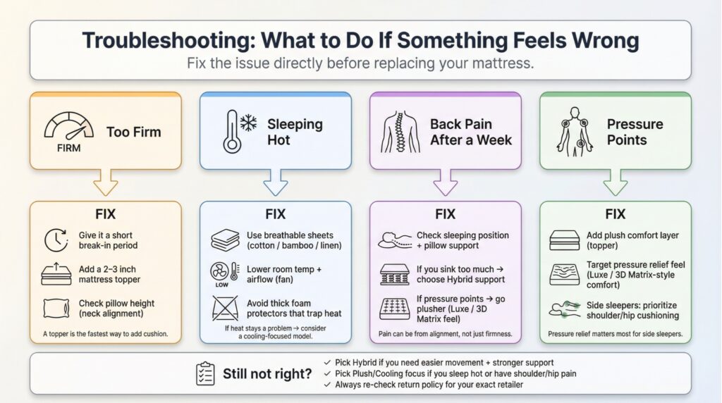 8) Troubleshooting: what to do if something feels wrong