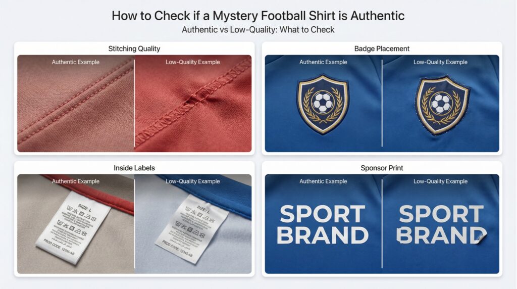 Are mystery football shirts authentic (real vs fake)?