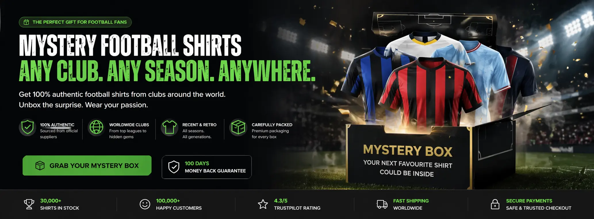 Mystery football shirts surprise your passion