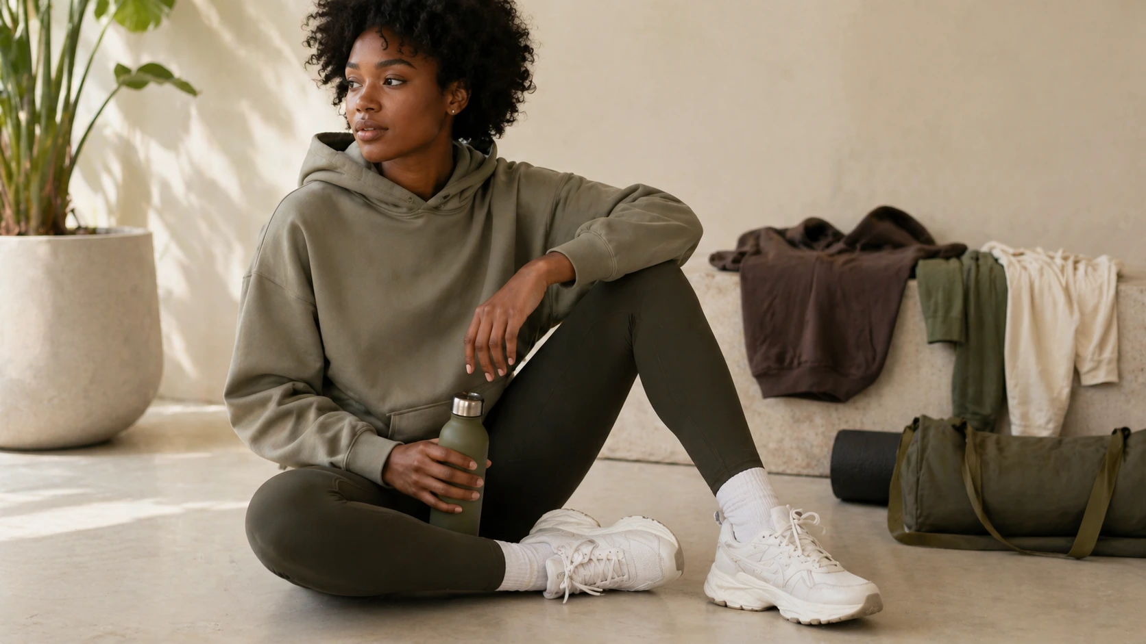 Purpose-Driven Athleisure Flatlay
