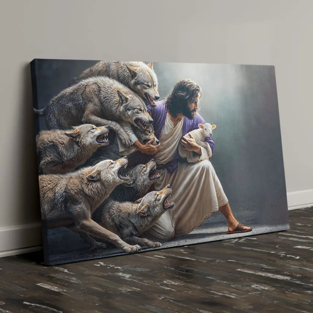 Jesus Canvas faith-based Father’s Day gift for dad