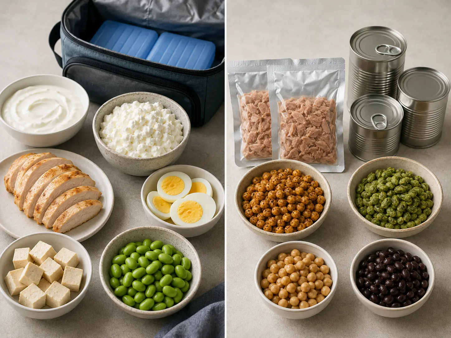 Food-based alternatives to protein bars and protein shakes