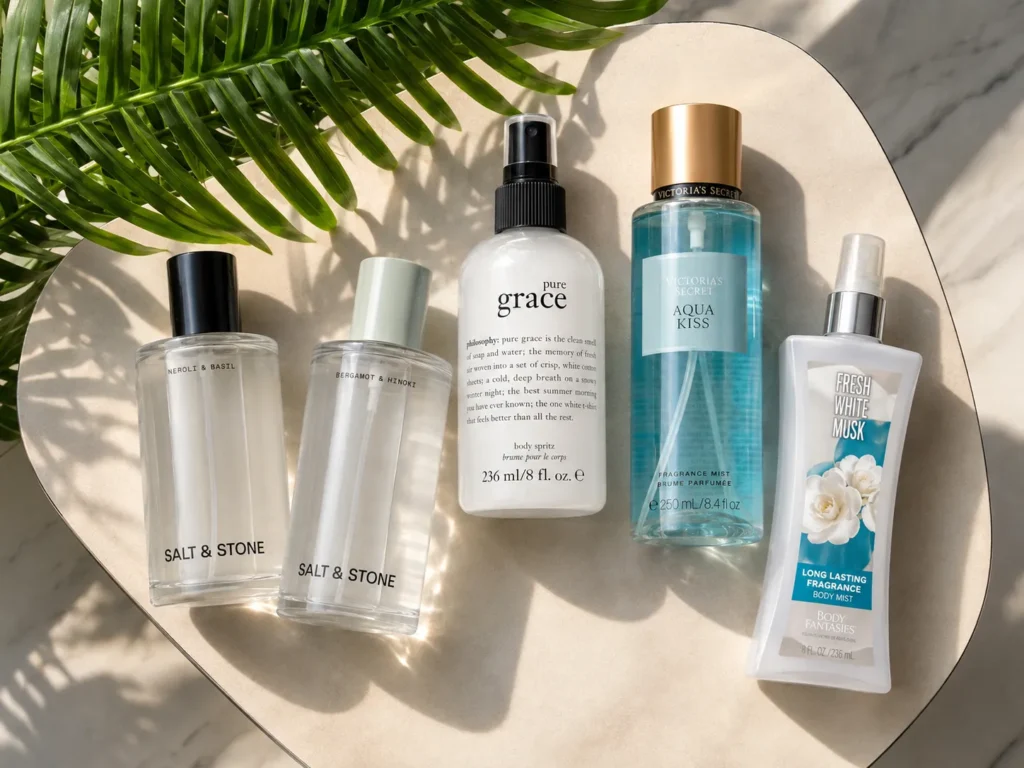 5 Less-Sweet Body Mists to Try in Hot, Humid Weather