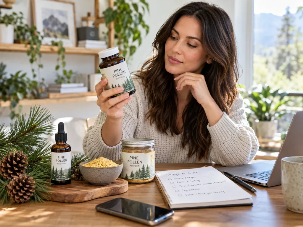 Pine Pollen Supplement Guide: What to Check Before You Buy