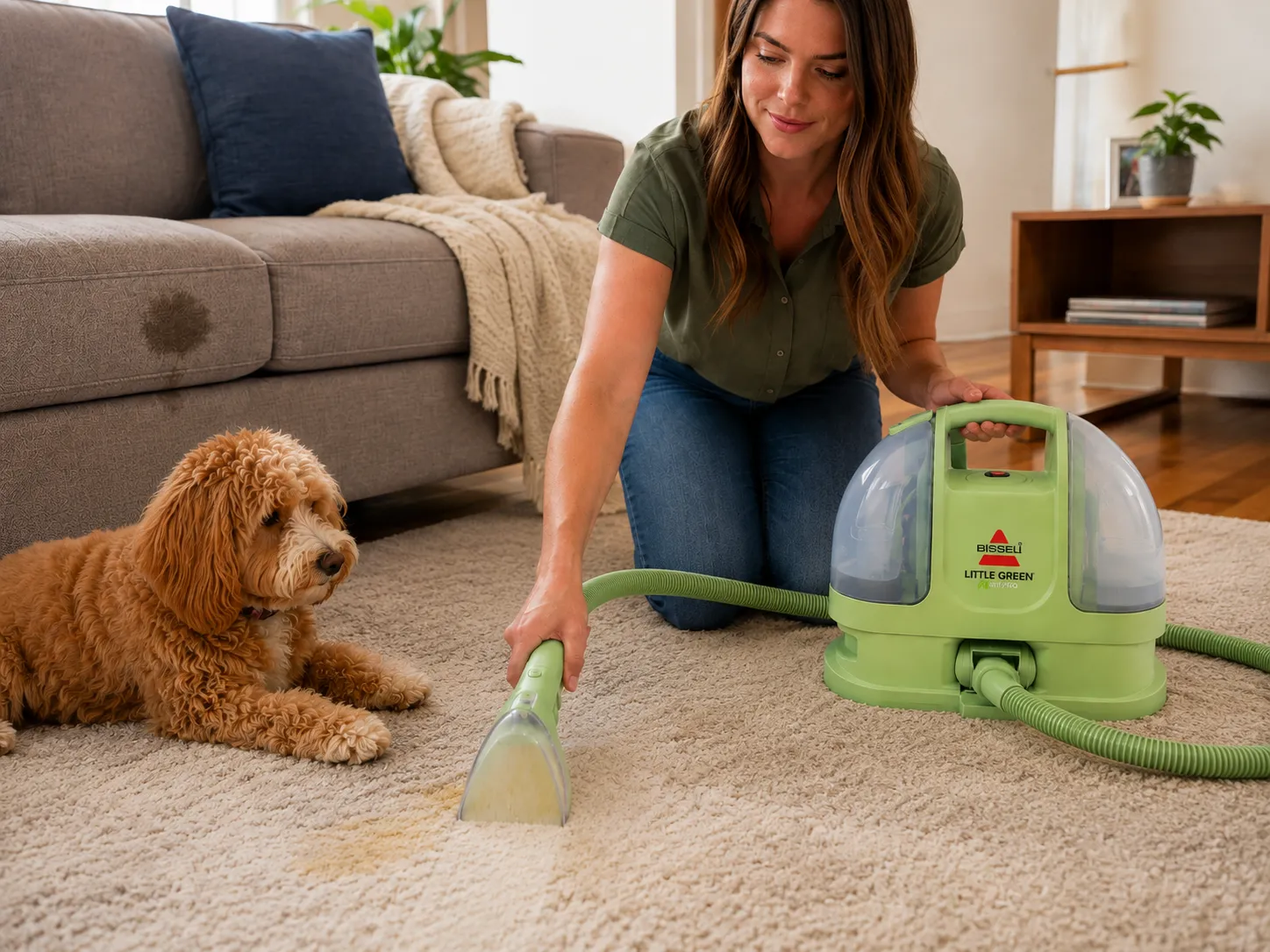 Does the BISSELL Little Green Really Remove Pet Urine From Couches and Carpet