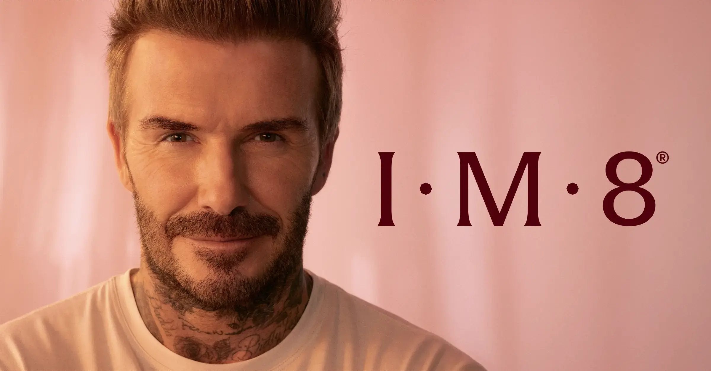 David Beckham with IM8 products
