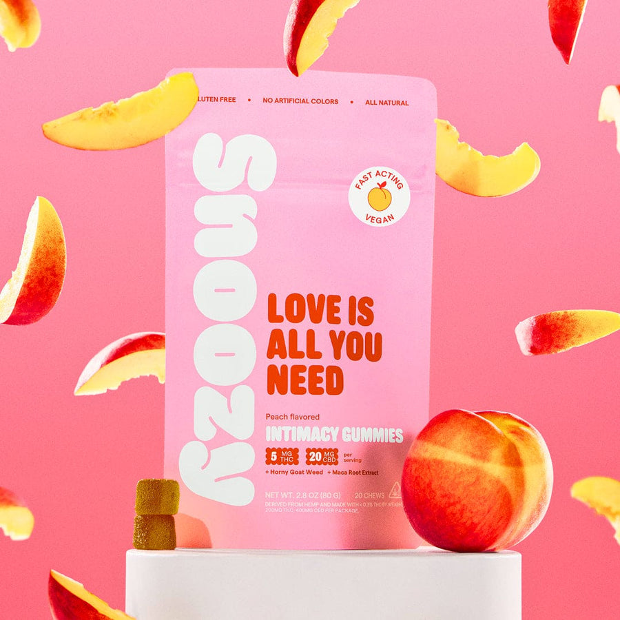 Snoozy Love Is All You Need THC and CBD intimacy gummies