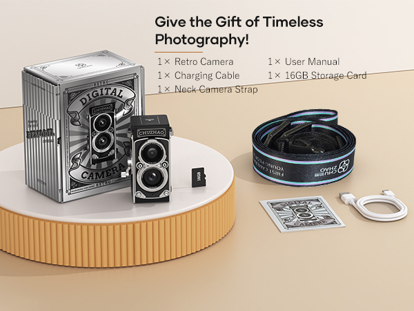 CHUZHAO vintage TLR-style mini digital camera